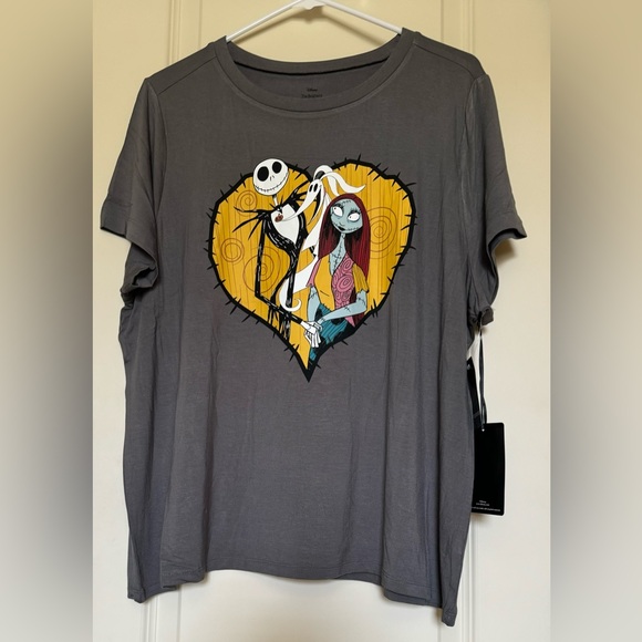 Disney The Nightmare Before Christmas Torrid Pajama Shirt Jack Sally Zero 1X - Picture 1 of 5